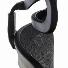 Ergonomická kancelářská židle Paterna, černá - 9