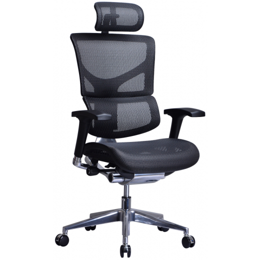 Ergonomická kancelářská židle Spokane, černá - 1