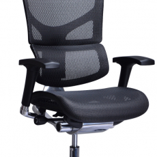 Ergonomická kancelářská židle Spokane, černá - 1