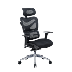 Ergonomická kancelářská židle Tech Games, síťovina, černá