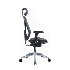 Ergonomická kancelářská židle Tech Line, síťovina, černá - 4