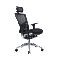 Ergonomická kancelářská židle Tech Pro, síťovina, černá - 3
