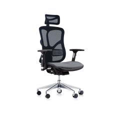 Ergonomická kancelářská židle Tech Style, síťovina, černá - 1