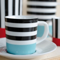 Espresso šálka s tanierikom Black Stripes - 2