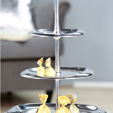 Etažér hliníkový s 3 patry Luxury, 47 cm - 1