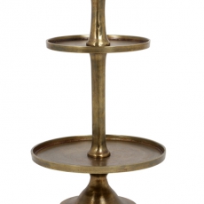 Etažér Hooksund, 67 cm, antik mosadz - 1