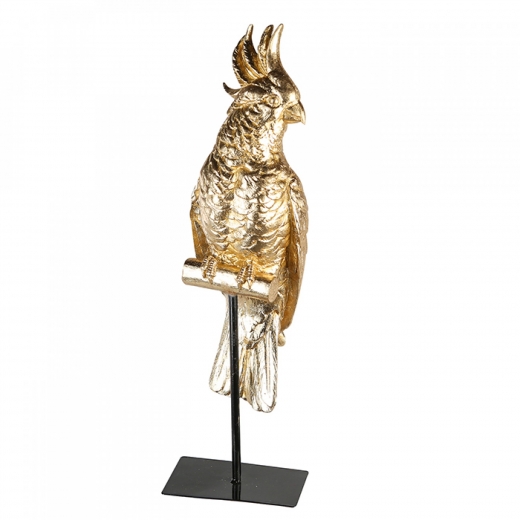 Figurka Kakadu, 41 cm, zlatá - 1