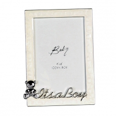 Fotorámeček BabyBoy, 17 cm, stříbrná - 1