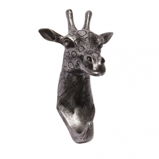 Háček na šaty Žirafa, 12 cm, šedá - 1
