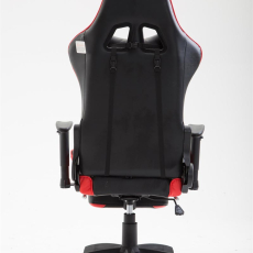 Herná stolička Boavista, syntetická koža, čierna / červená - 4