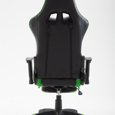 Herná stolička Boavista, syntetická koža, čierna / zelená - 4