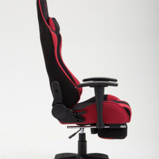 Herná stolička Boavista, textil, čierna / červená - 3
