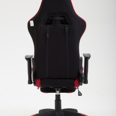 Herná stolička Boavista, textil, čierna / červená - 4