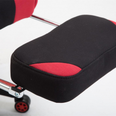 Herná stolička Boavista, textil, čierna / červená - 8
