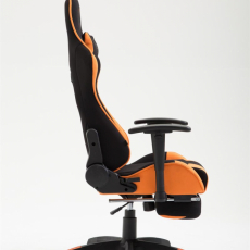 Herná stolička Boavista, textil, čierna / oranžová - 3