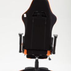 Herná stolička Boavista, textil, čierna / oranžová - 4