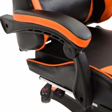 Herná stolička Ignite, čierna / oranžová - 6