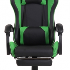 Herná stolička Lismore, čierna / zelená - 2