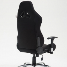Herná stolička Rosberg textil, čierna / čierna - 4
