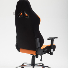 Herná stolička Rosberg textil, čierna / oranžová - 4