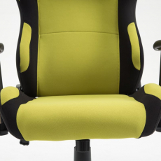 Herná stolička Rosberg textil, čierna / zelená - 6