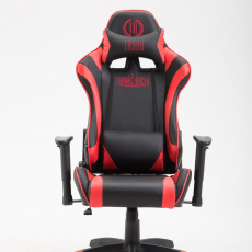 Herné kreslo Jarama, syntetická koža, červená - 2