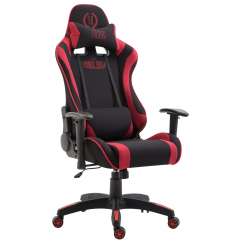 Herné kreslo Jarama, textil, červená