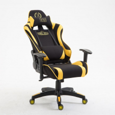 Herné kreslo Jarama, textil, žltá - 5