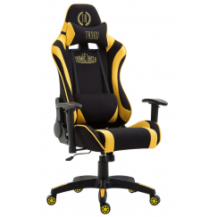 Herné kreslo Jarama, textil, žltá