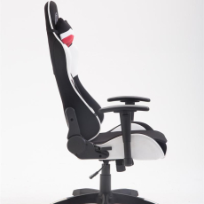 Herné kreslo Jerez, textil, biela - 3