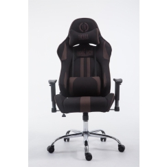 Herné kreslo Racing Edition, textil, hnedá