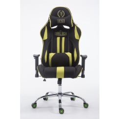 Herné kreslo Racing Edition, textil, zelená