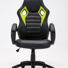 Herné kreslo Speed, syntetická koža, zelená - 2