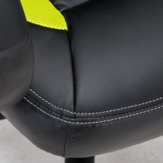 Herné kreslo Speed, syntetická koža, zelená - 7