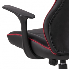 Herné kreslo Vayne, syntetická koža, čierna / červená - 5