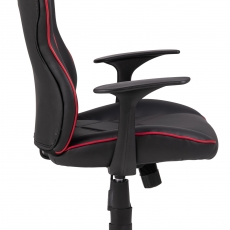 Herné kreslo Vayne, syntetická koža, čierna / červená - 6