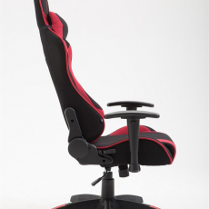 Herní křeslo Jarama, textil, červená - 3