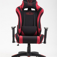 Herní křeslo Jarama, textil, červená - 2