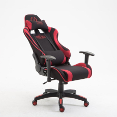 Herní křeslo Jarama, textil, červená - 5