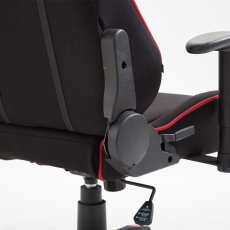 Herní křeslo Jarama, textil, červená - 8