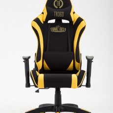 Herní křeslo Jarama, textil, žlutá - 2