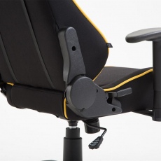 Herní křeslo Jarama, textil, žlutá - 8