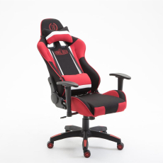 Herní křeslo Jerez, textil, červená - 8