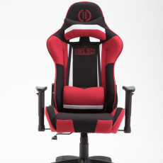 Herní křeslo Jerez, textil, červená - 2