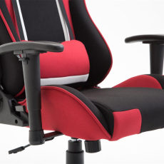 Herní křeslo Jerez, textil, červená - 6