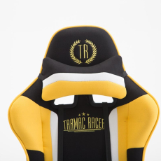 Herní křeslo Jerez, textil, žlutá - 5