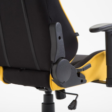 Herní křeslo Jerez, textil, žlutá - 7