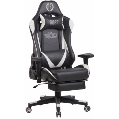 Herní křeslo Lux, černá / bílá