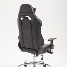 Herní křeslo Racing Edition, syntetická kůže, černá - 3