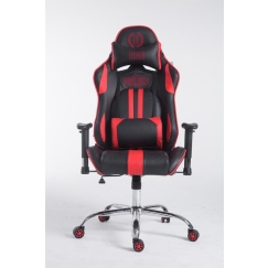 Herní křeslo Racing Edition, syntetická kůže, červená